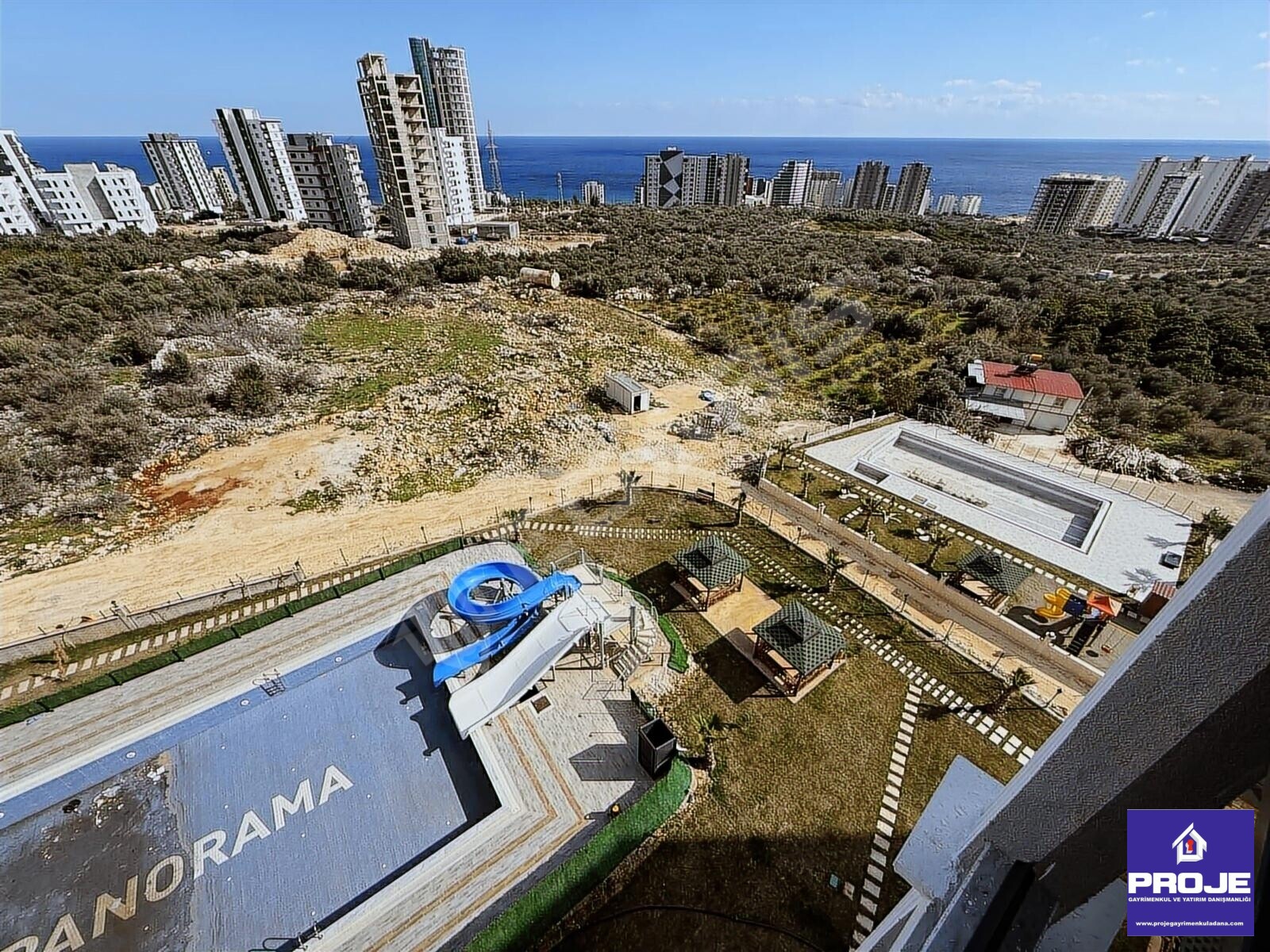 KUMKUYU PLAJINA 5 DK PANORAMİK DENİZ MANZARALI AQUAPARKLI 1+1 - 24