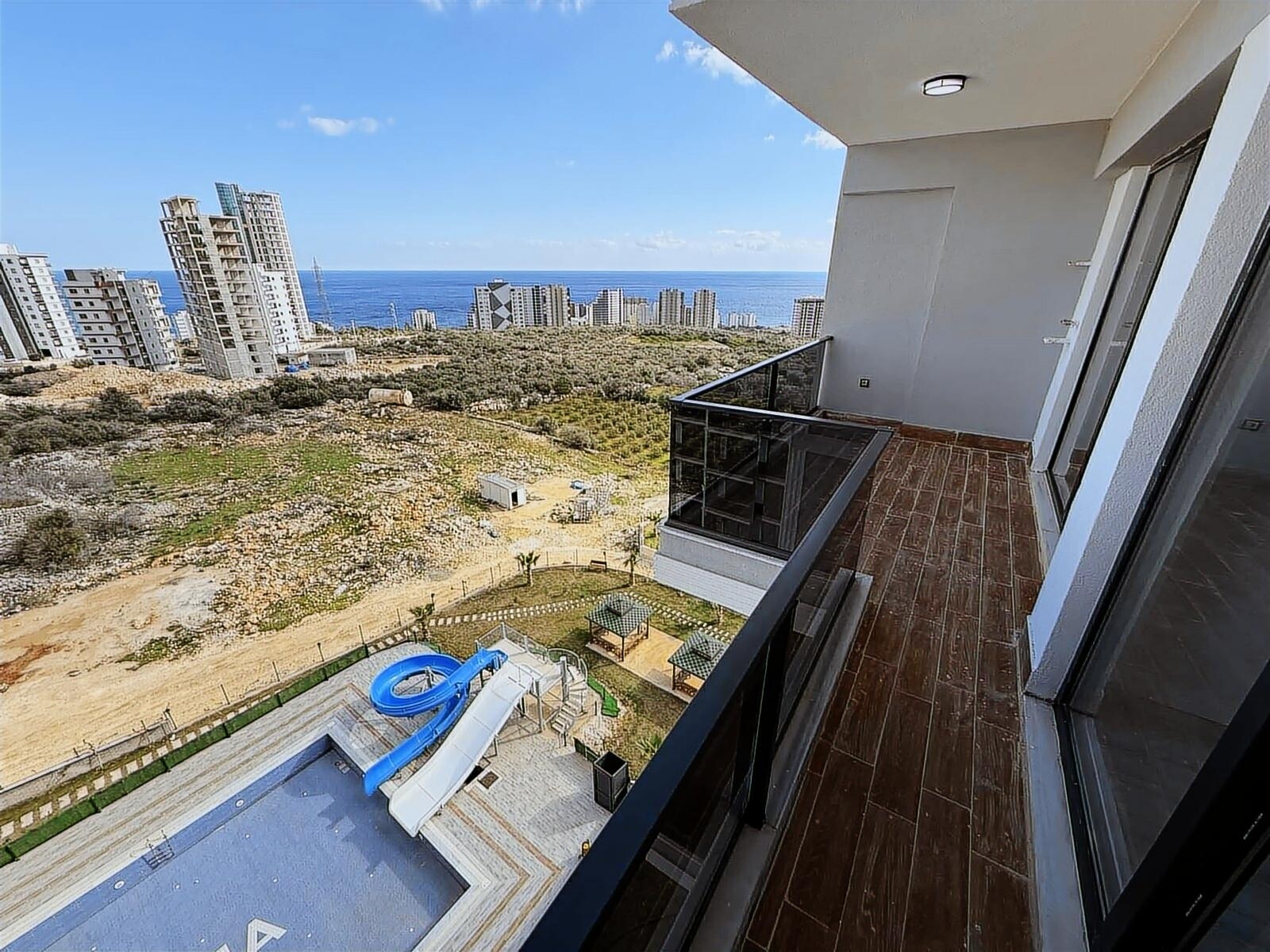 KUMKUYU PLAJINA 5 DK PANORAMİK DENİZ MANZARALI AQUAPARKLI 1+1 - 18