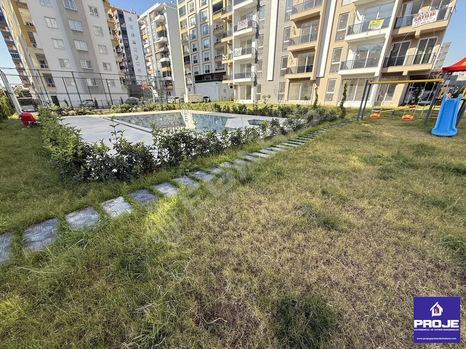 1+1 HAVUZLU FULL SOSYAL DONATILI DENİZ MANZARALI - 2