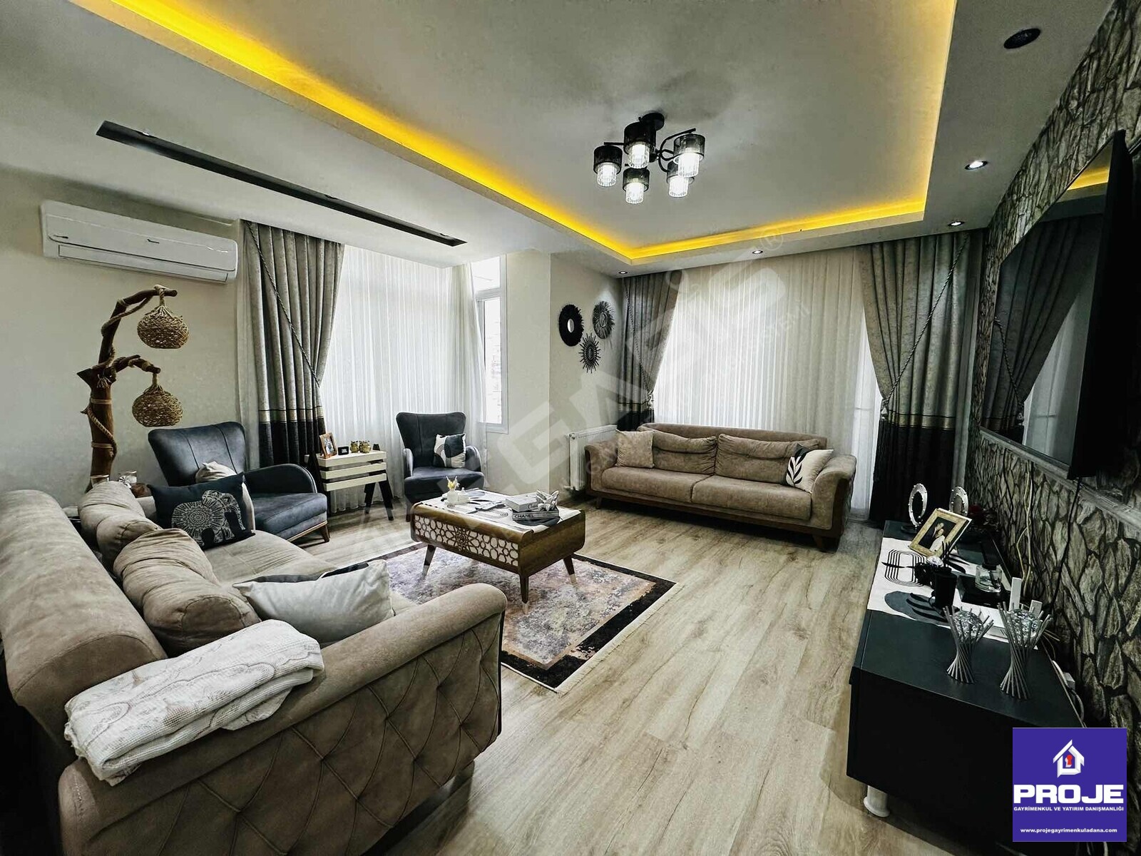 TOROS MAH 3+1+KAPALI MUTFAK+ÇİFT BANYO LUX DİZAYN SATILIK DAİRE - 6