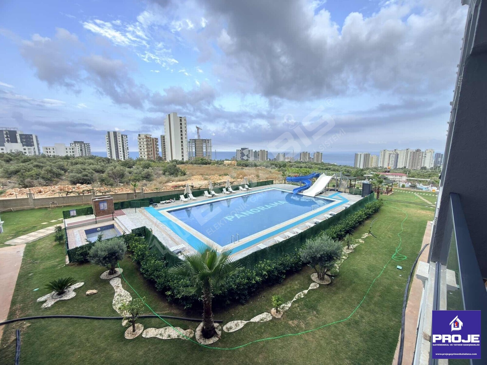 AYAŞTA FULL EŞYALI DENİZ MANZARALI AQUAPARKLI GENİŞ PEYZAJLI 1+1