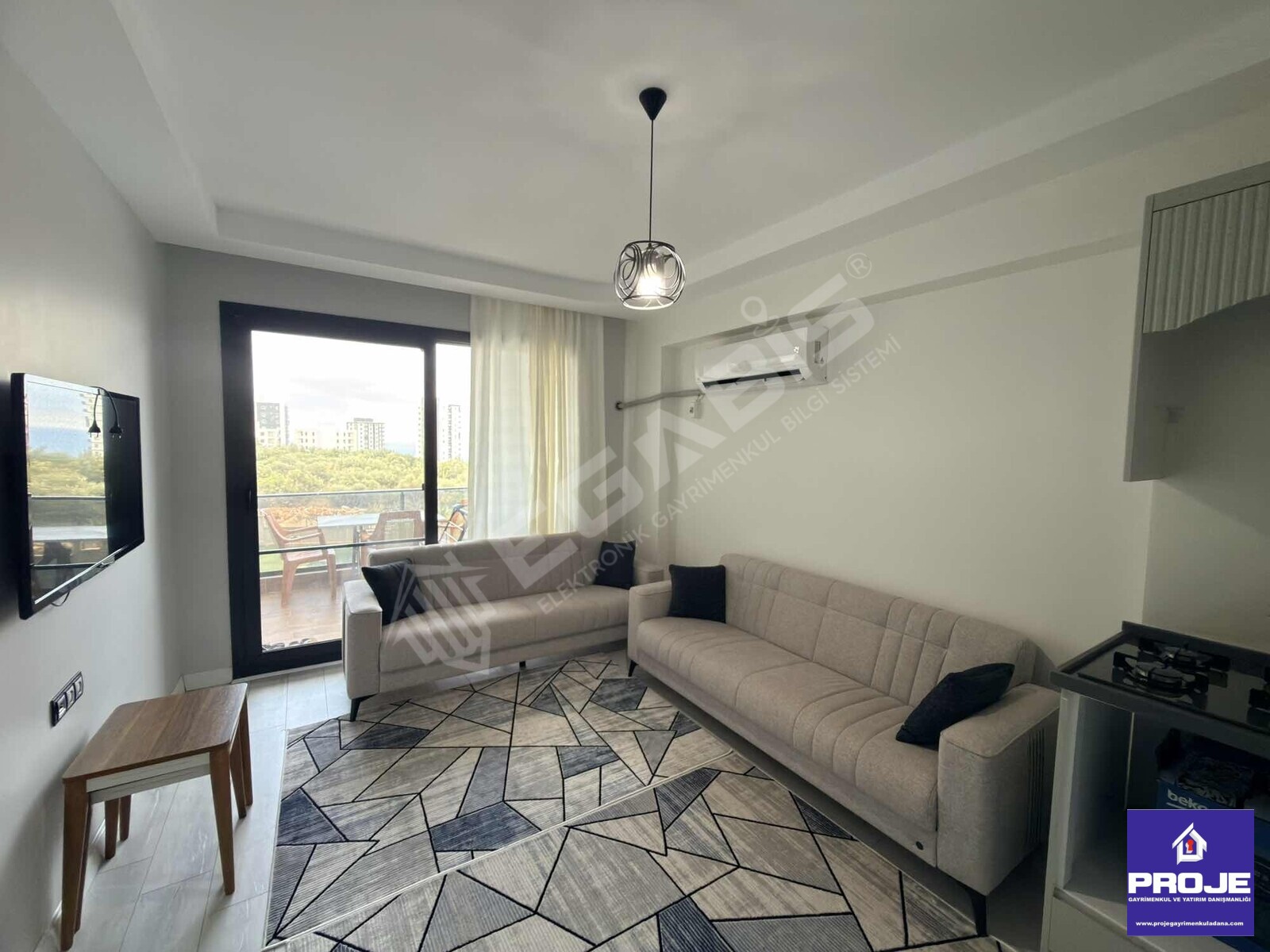 AYAŞTA FULL EŞYALI DENİZ MANZARALI AQUAPARKLI GENİŞ PEYZAJLI 1+1 - 5