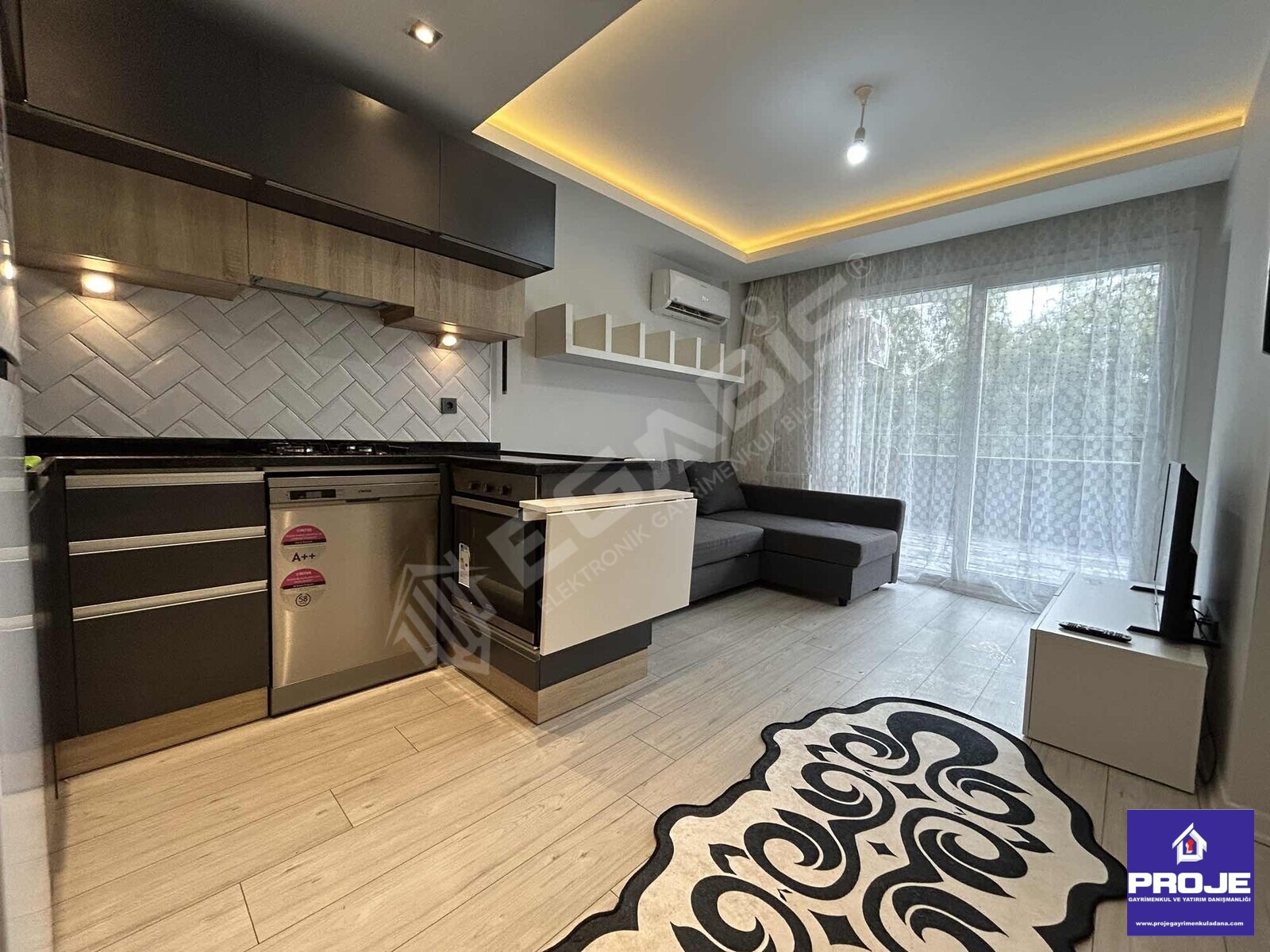 1+1 EŞYALI DREAM LOFT MİAMİ TERASLI 7/24 GÜVENLİK HAVUZLU - 2