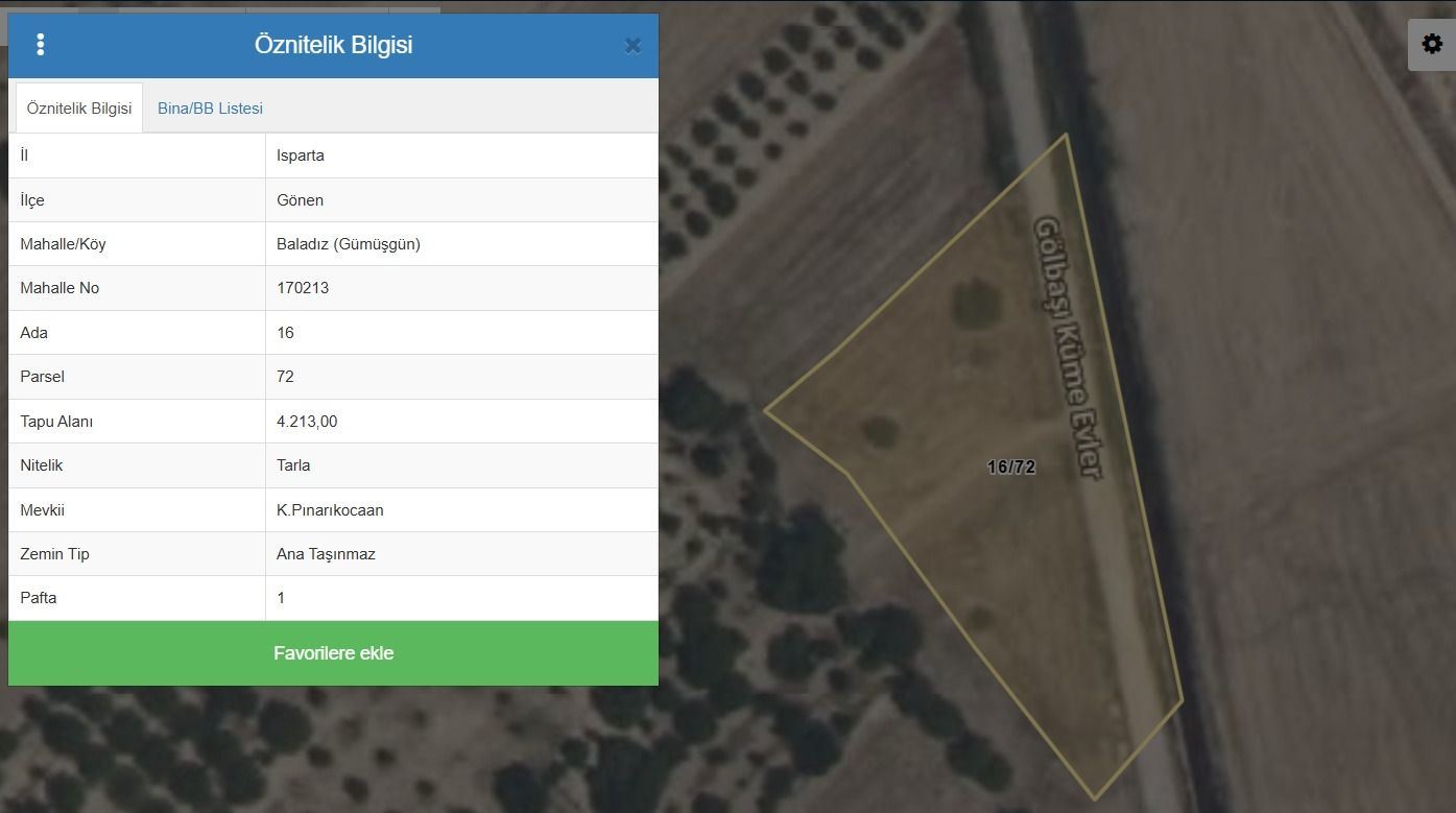 ısparta merkez gönen gümüşgün de satılık tarla - 7
