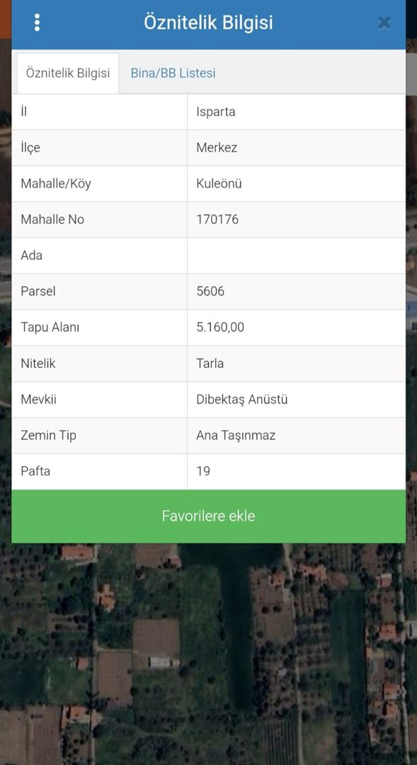 ısparta merkez kuleönünde 1935 m2 satılık tarla - 2