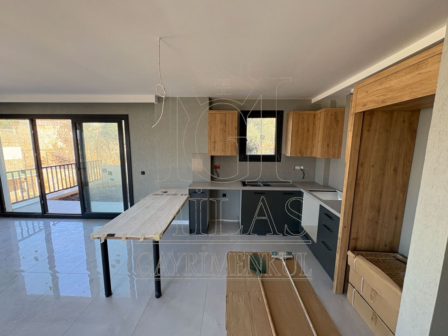 Kıyıkışlacık Deniz Manzaralı Sıfır 4+1 Müstakil Tripleks VillaMuğla, Milas, Kıyıkışlacık - 16