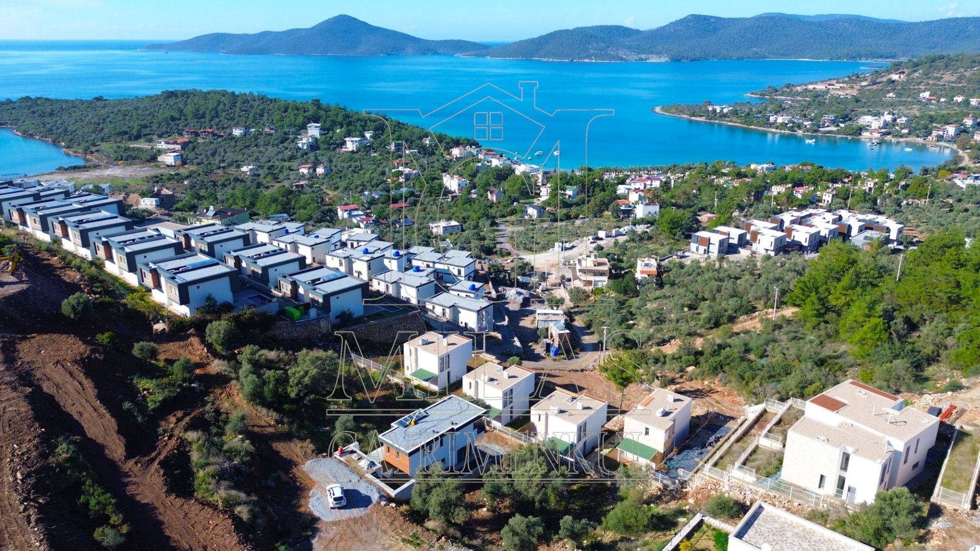 Kıyıkışlacık Deniz Manzaralı Sıfır 4+1 Müstakil Tripleks VillaMuğla, Milas, Kıyıkışlacık