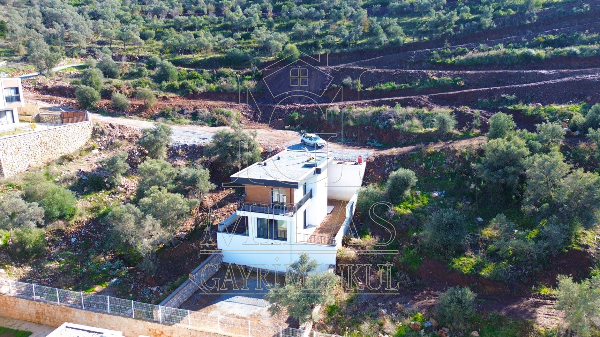 Kıyıkışlacık Deniz Manzaralı Sıfır 4+1 Müstakil Tripleks VillaMuğla, Milas, Kıyıkışlacık - 6