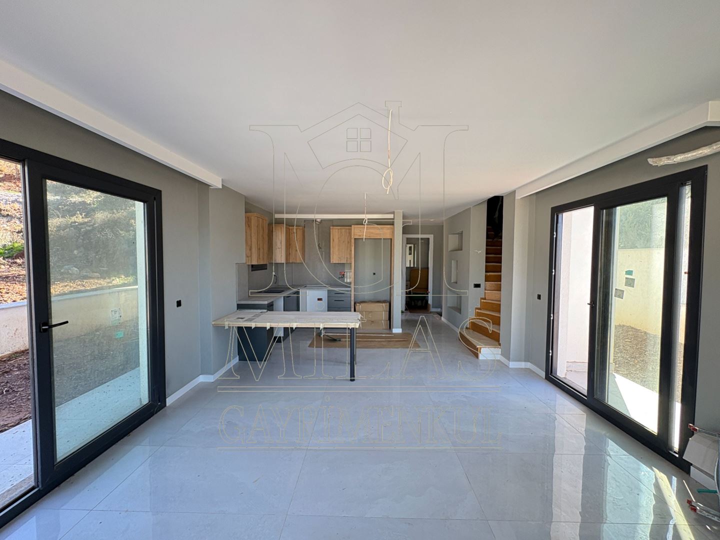 Kıyıkışlacık Deniz Manzaralı Sıfır 4+1 Müstakil Tripleks VillaMuğla, Milas, Kıyıkışlacık - 13