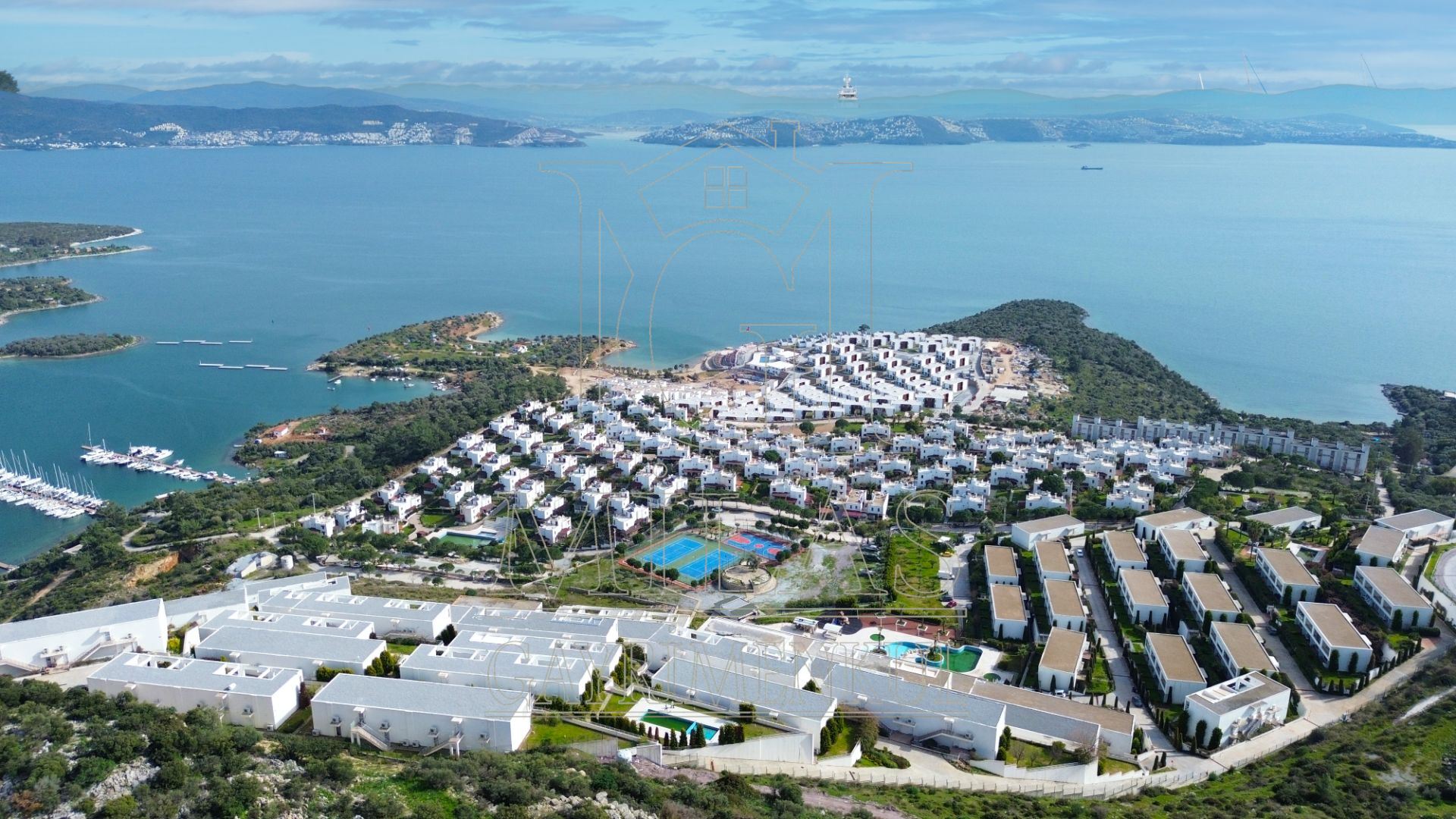 Kıyıkışlacık'ta Full Deniz Manzaralı Satılık 3+1 Dubleks VillaMuğla, Milas, Kıyıkışlacık