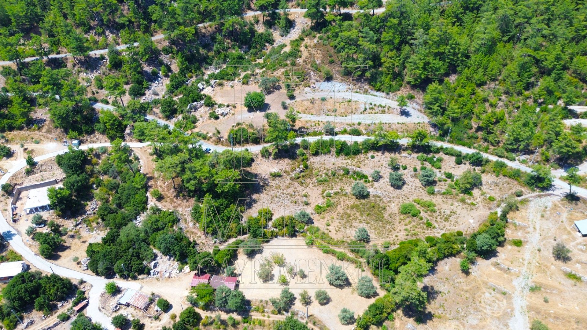 Milas Ören Kalemde Deniz ve Doğa Manzaralı 1300M² Konut İmarlı ArsaMuğla, Milas, Kalem - 11