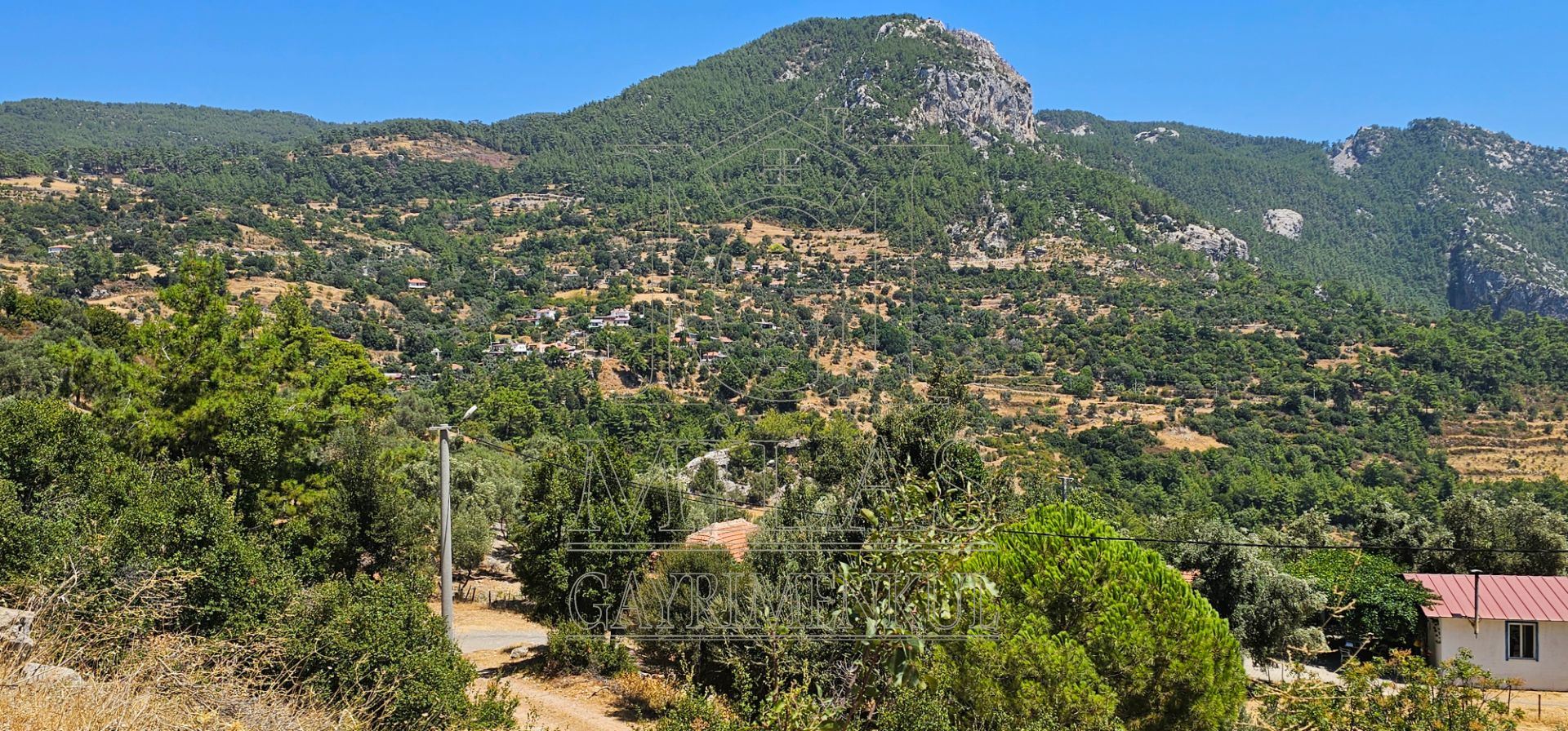 Milas Ören Kalemde Deniz ve Doğa Manzaralı 1300M² Konut İmarlı ArsaMuğla, Milas, Kalem - 2