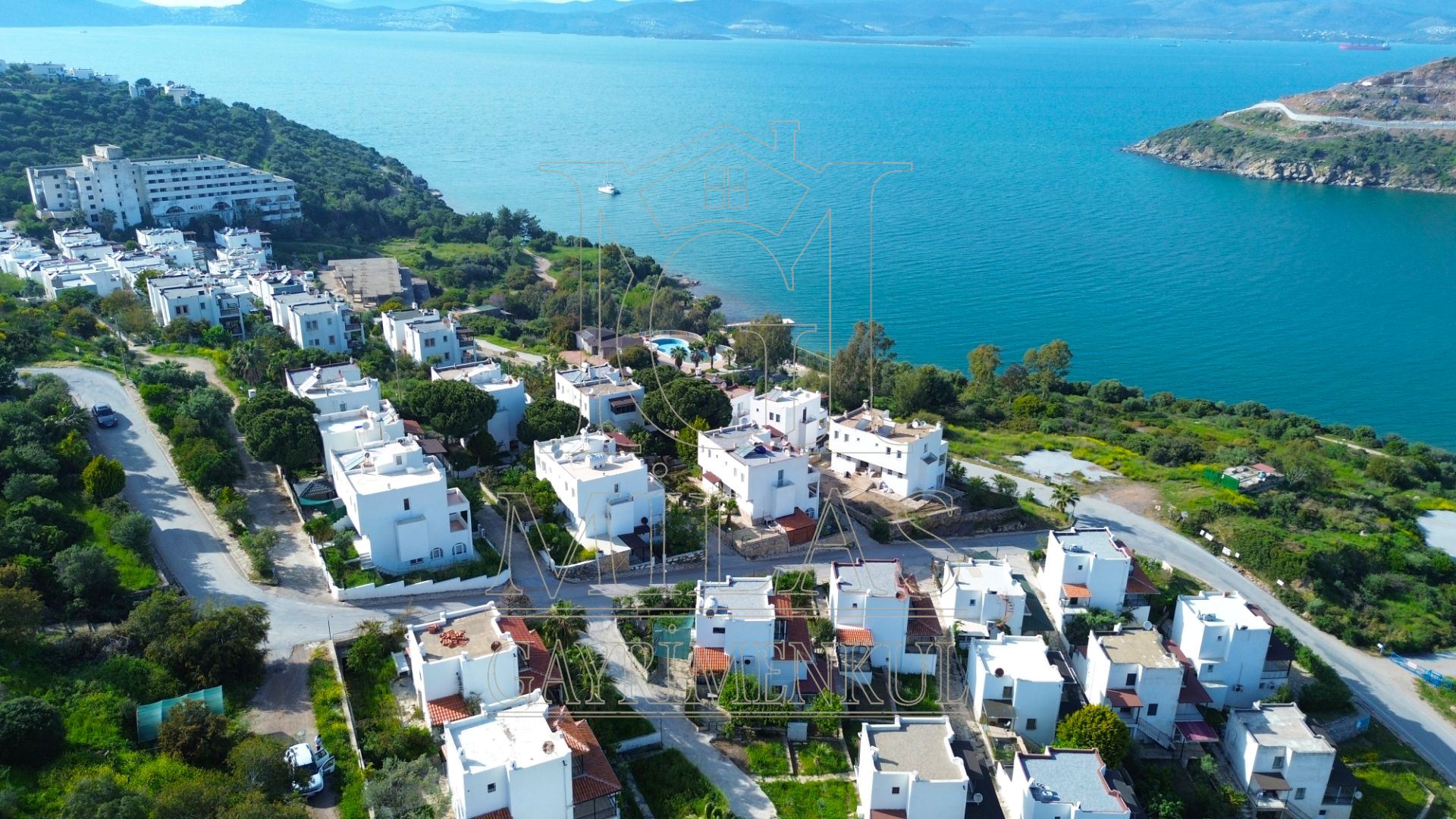 Milas Boğaziçi'nde Full Deniz Manzaralı Satılık ArsaMuğla, Milas, Boğaziçi - 8