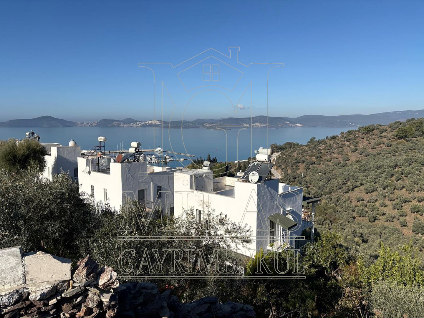 Güllük'te Deniz Manzaralı Kiralık Tripleks VillaMuğla, Milas, Güllük - 17