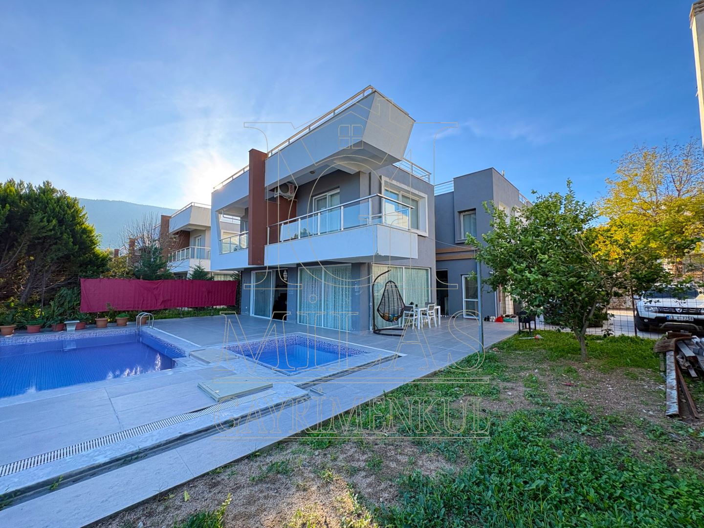 Menteş Karşıyaka Villalarında Müstakil Havuzlu 5+1 Dubleks VillaMuğla, Milas, Menteş