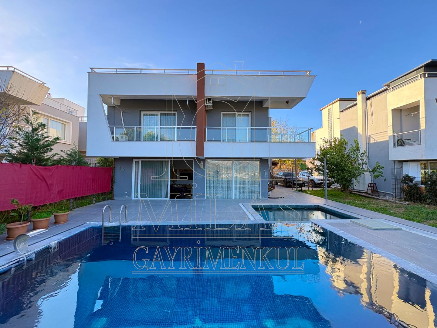 Menteş Karşıyaka Villalarında Müstakil Havuzlu 5+1 Dubleks VillaMuğla, Milas, Menteş - 8