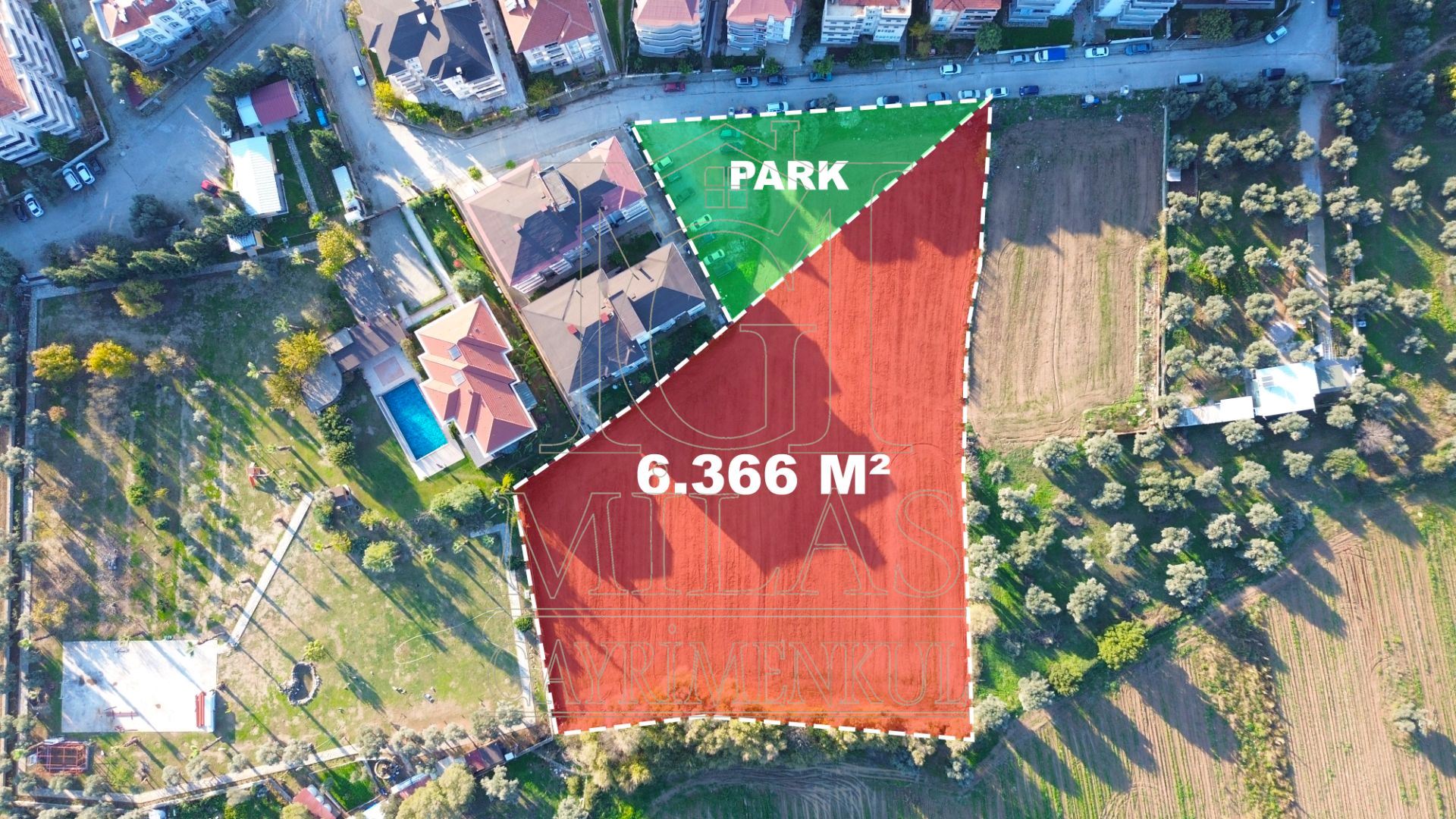 Milas Cumhuriyet Mahallesinde İmar Sınırına Bitişik 6366 M² AraziMuğla, Milas, Cumhuriyet - 11