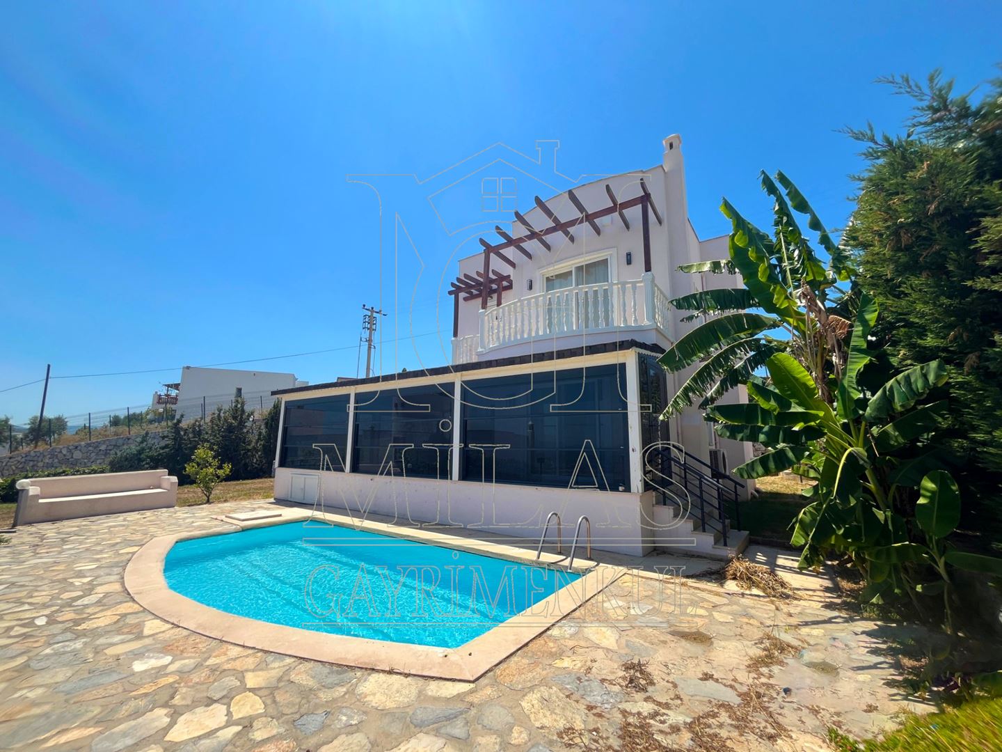 Boğaziçi'nde Müstakil Havuzlu Bahçeli Tam Müstakil Dubleks VillaMuğla, Milas, Boğaziçi - 10