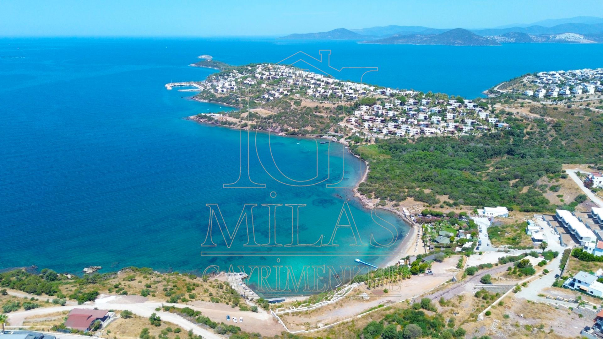 Boğaziçi Adabükünde Deniz Ve Göl Manzaralı 508 m² Satılık ArsaMuğla, Milas, Boğaziçi