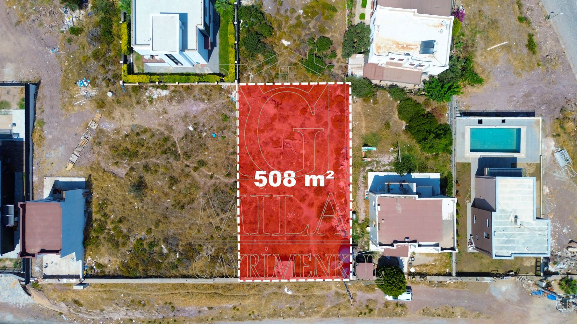 Boğaziçi Adabükünde Deniz Ve Göl Manzaralı 508 m² Satılık ArsaMuğla, Milas, Boğaziçi - 6