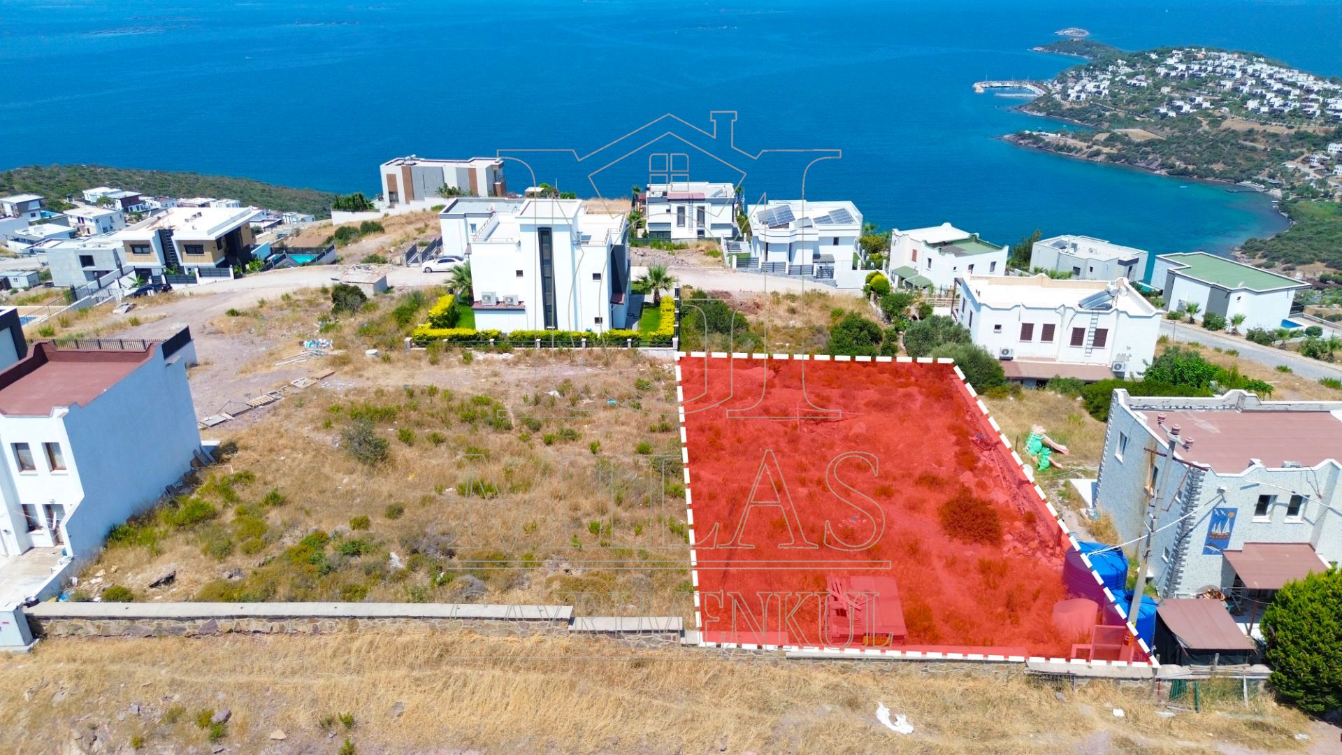 Boğaziçi Adabükünde Deniz Ve Göl Manzaralı 508 m² Satılık ArsaMuğla, Milas, Boğaziçi - 8