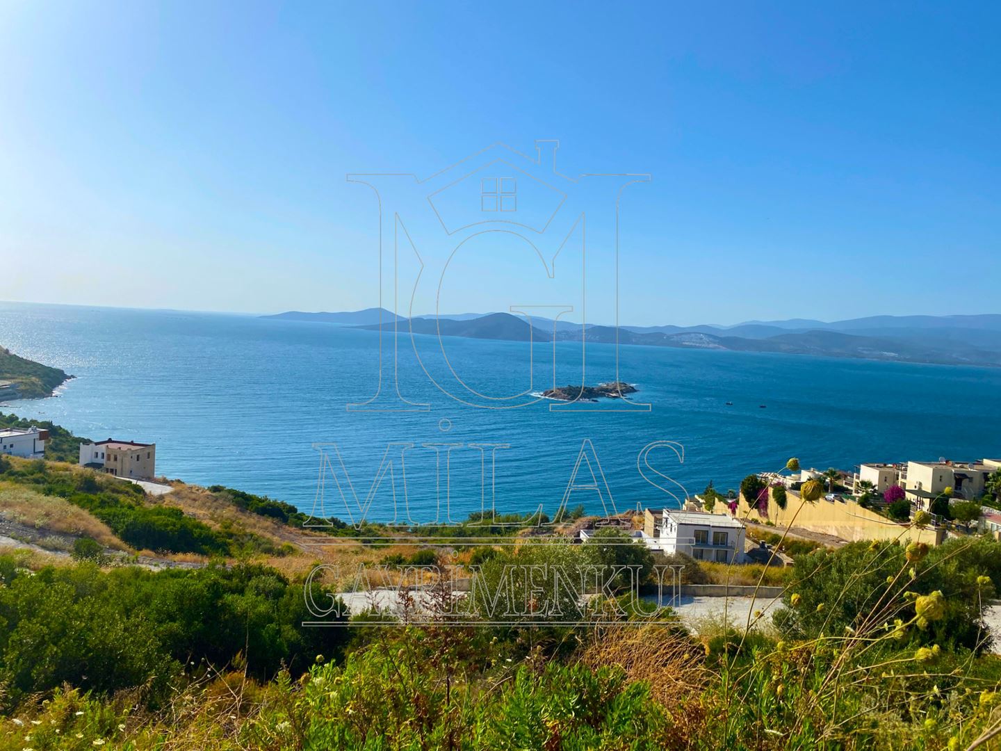 Boğaziçinde Ful Deniz Manzaralı 458M² Satılık Konut İmarlı ArsaMuğla, Milas, Boğaziçi - 8