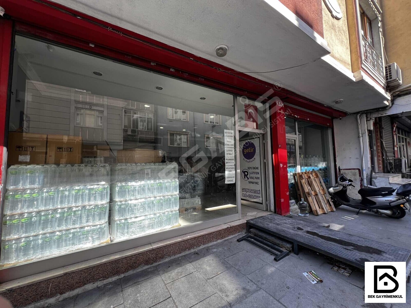 KURUMSAL GETİR KİRACILI SATILIK 2 ADET TOPLAM 190 M2 DÜKKAN