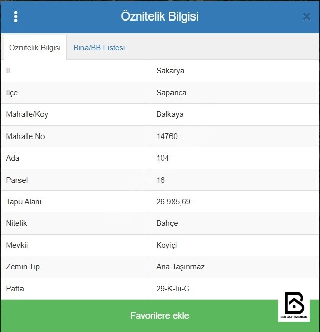 SAPANCA BALKAYA DA GÖL MANZARALI ARSA - 31