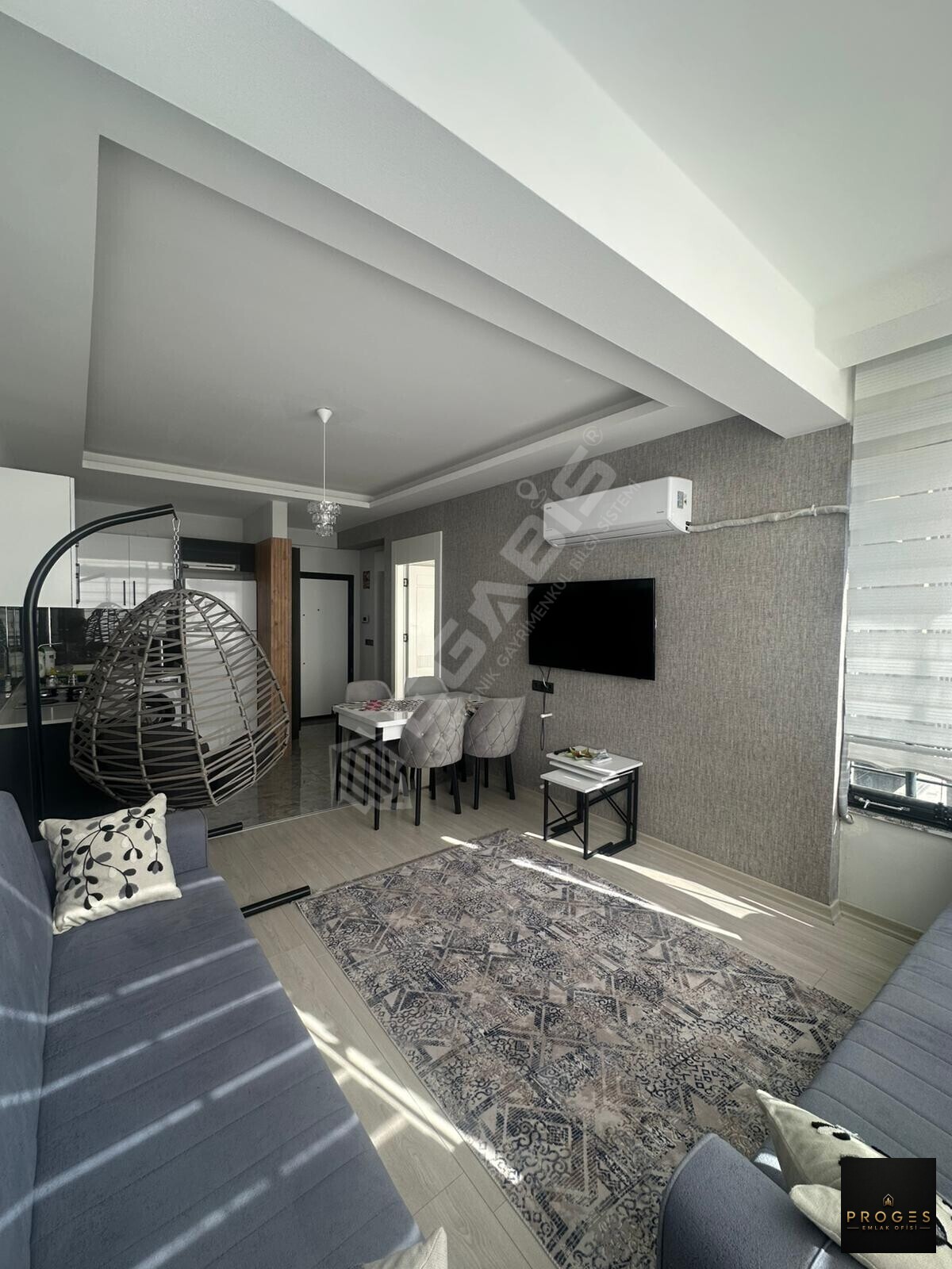 PROGES'TEN TÖMÜK'TE AQUA HAVUZLU D400e YAKIN KİRALIK EŞYALI 1+1 - 3