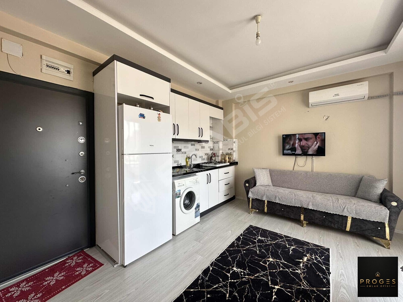 PROGES'TEN LİMONLU'DA EŞYALI SATILIK 1+1 DAİRE