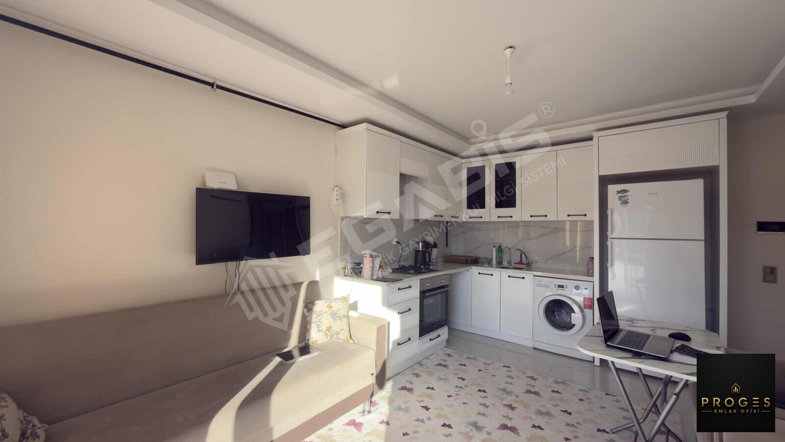 PROGES'TEN KOCAHASANLI'DA HAVUZLU SİTE İÇİNDE EŞYALI 1+1 SATILIK - 6