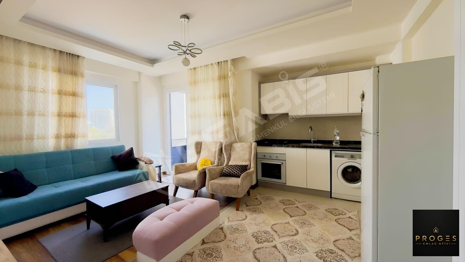 PROGES'TEN TÖMÜK'TE 3 CEPHELİ HAVUZLU 1+1 EŞYALI SATILIK DAİRE - 5