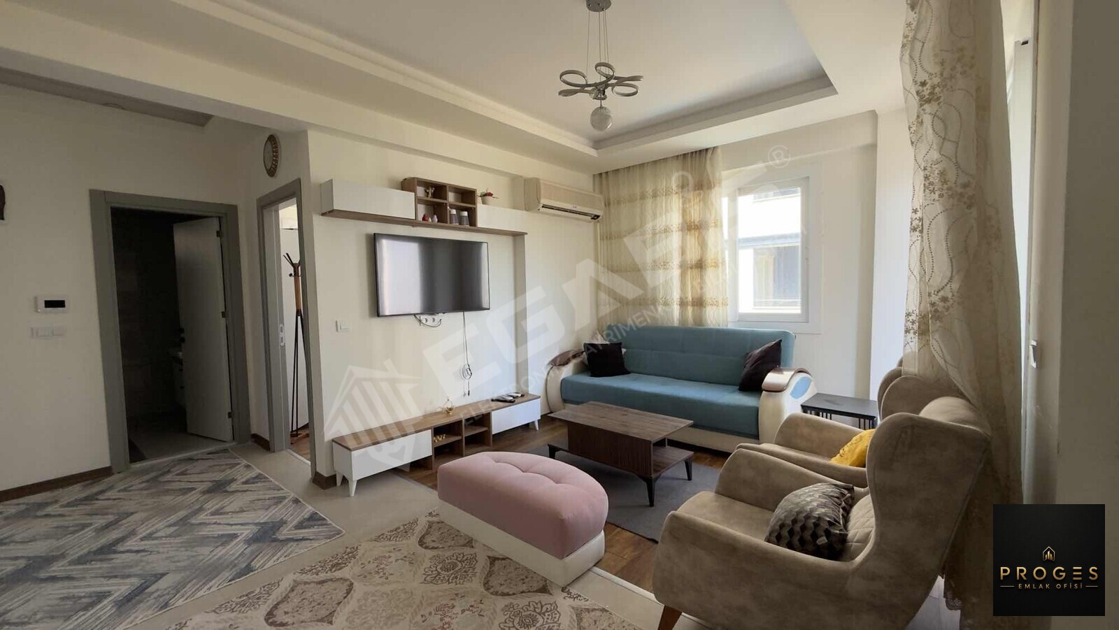 PROGES'TEN TÖMÜK'TE 3 CEPHELİ HAVUZLU 1+1 EŞYALI SATILIK DAİRE - 7