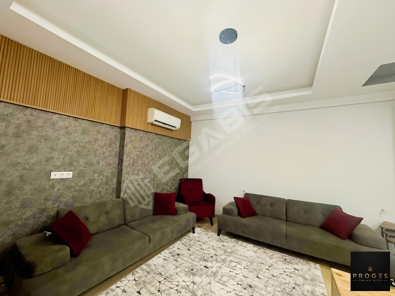 PROGES'TEN HAVUZ MANZARALI FULL EŞYALI KİRALIK 1+1 DAİRE
