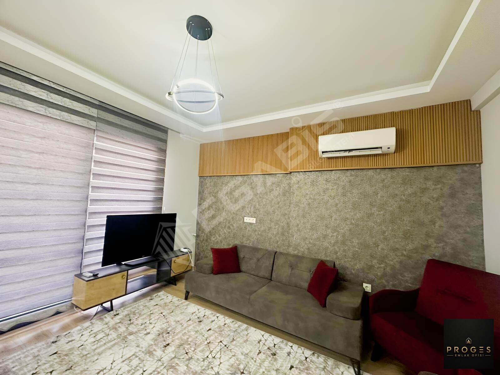 PROGES'TEN HAVUZ MANZARALI FULL EŞYALI KİRALIK 1+1 DAİRE - 2