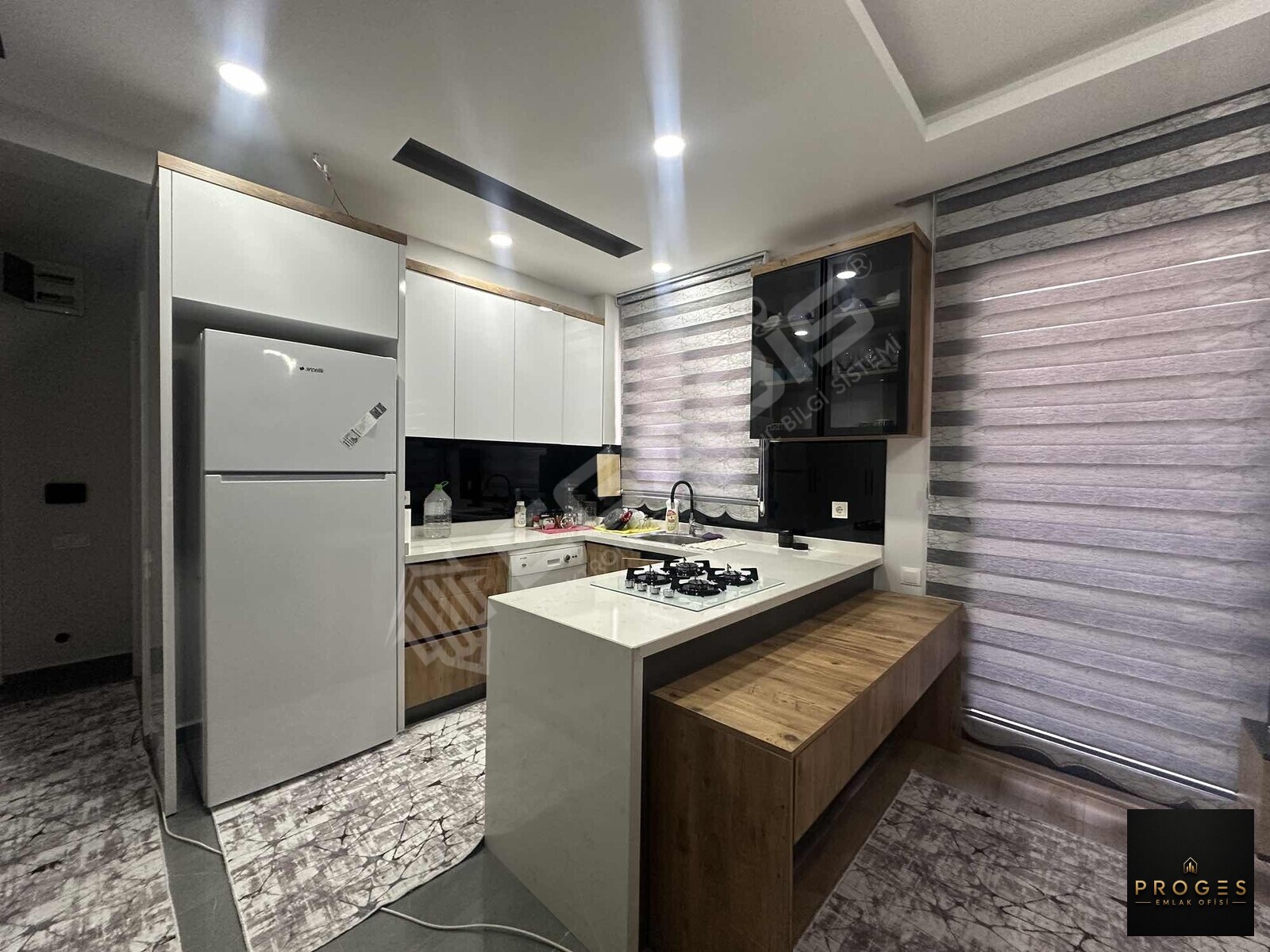 PROGES'TEN HAVUZ MANZARALI FULL EŞYALI KİRALIK 1+1 DAİRE - 5