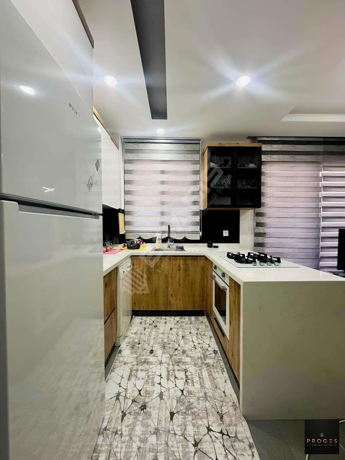 PROGES'TEN HAVUZ MANZARALI FULL EŞYALI KİRALIK 1+1 DAİRE - 6