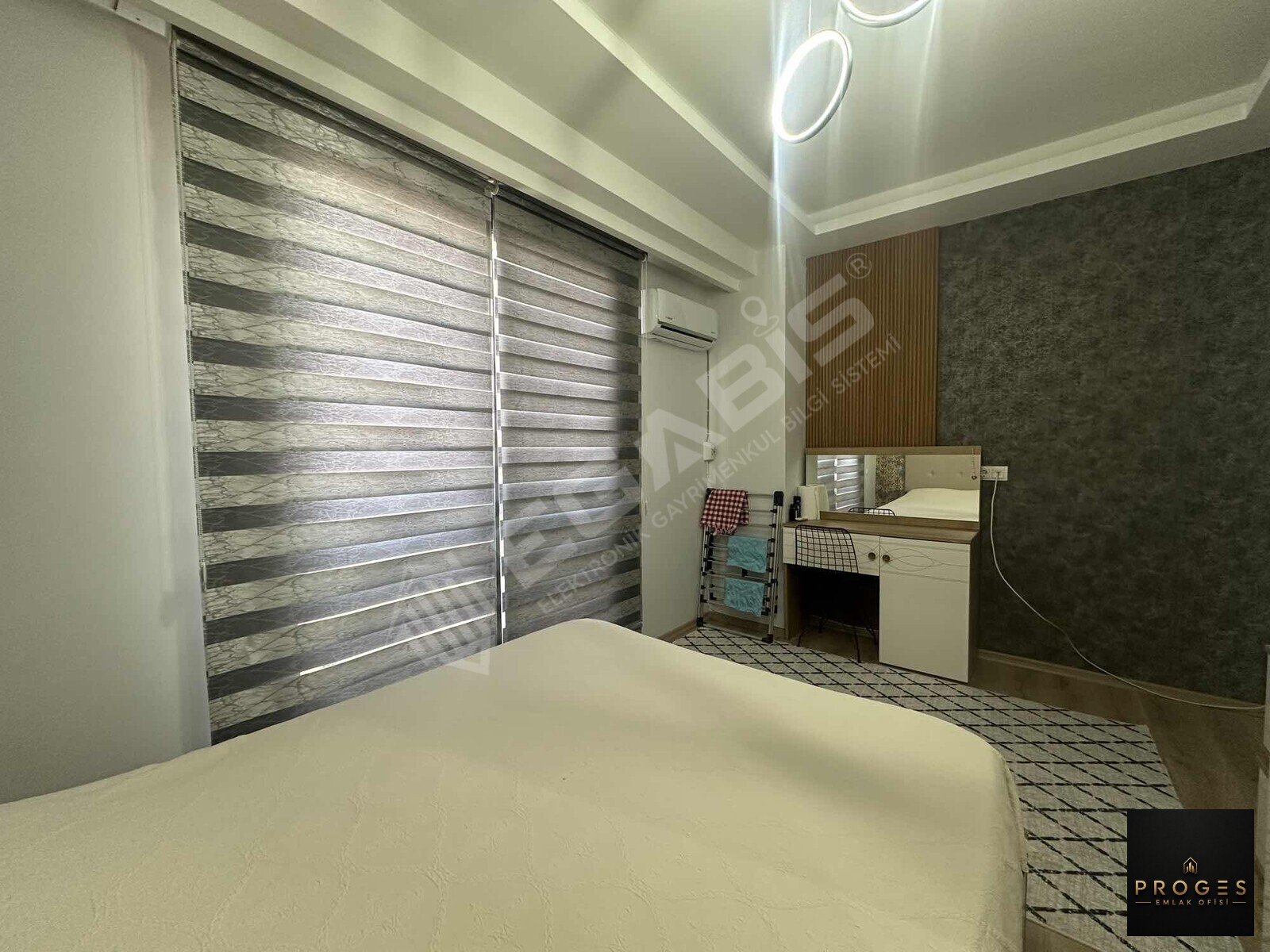 PROGES'TEN HAVUZ MANZARALI FULL EŞYALI KİRALIK 1+1 DAİRE - 13