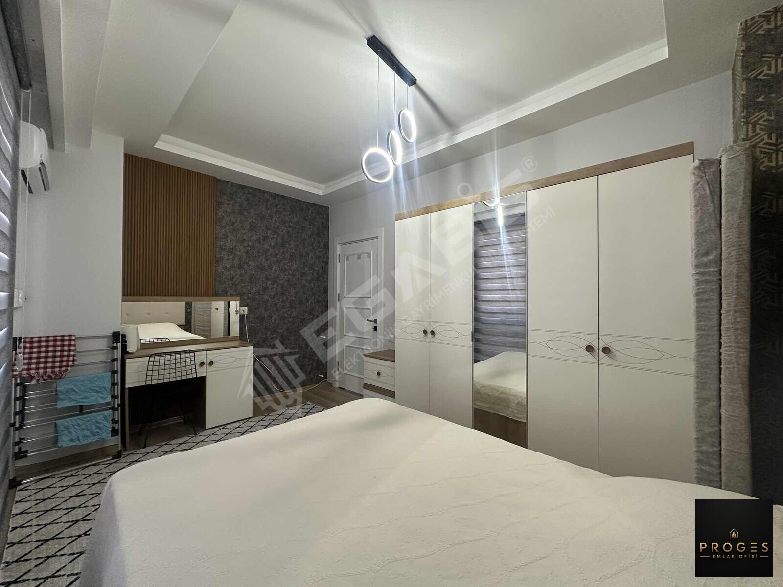 PROGES'TEN HAVUZ MANZARALI FULL EŞYALI KİRALIK 1+1 DAİRE - 11
