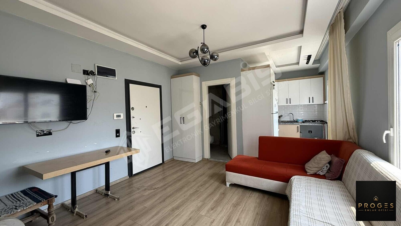 PROGES'TEN HAVUZLU SİTE İÇİNDE 1+1 EŞYALI SATILIK DAİRE - 2