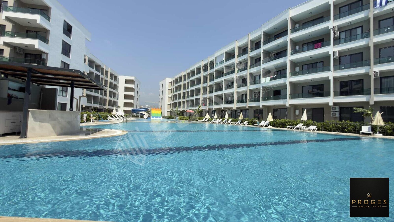 PROGES'TEN YATAY MİMARİ TATİL KÖYÜNDE 1+1 LÜX DAİRE