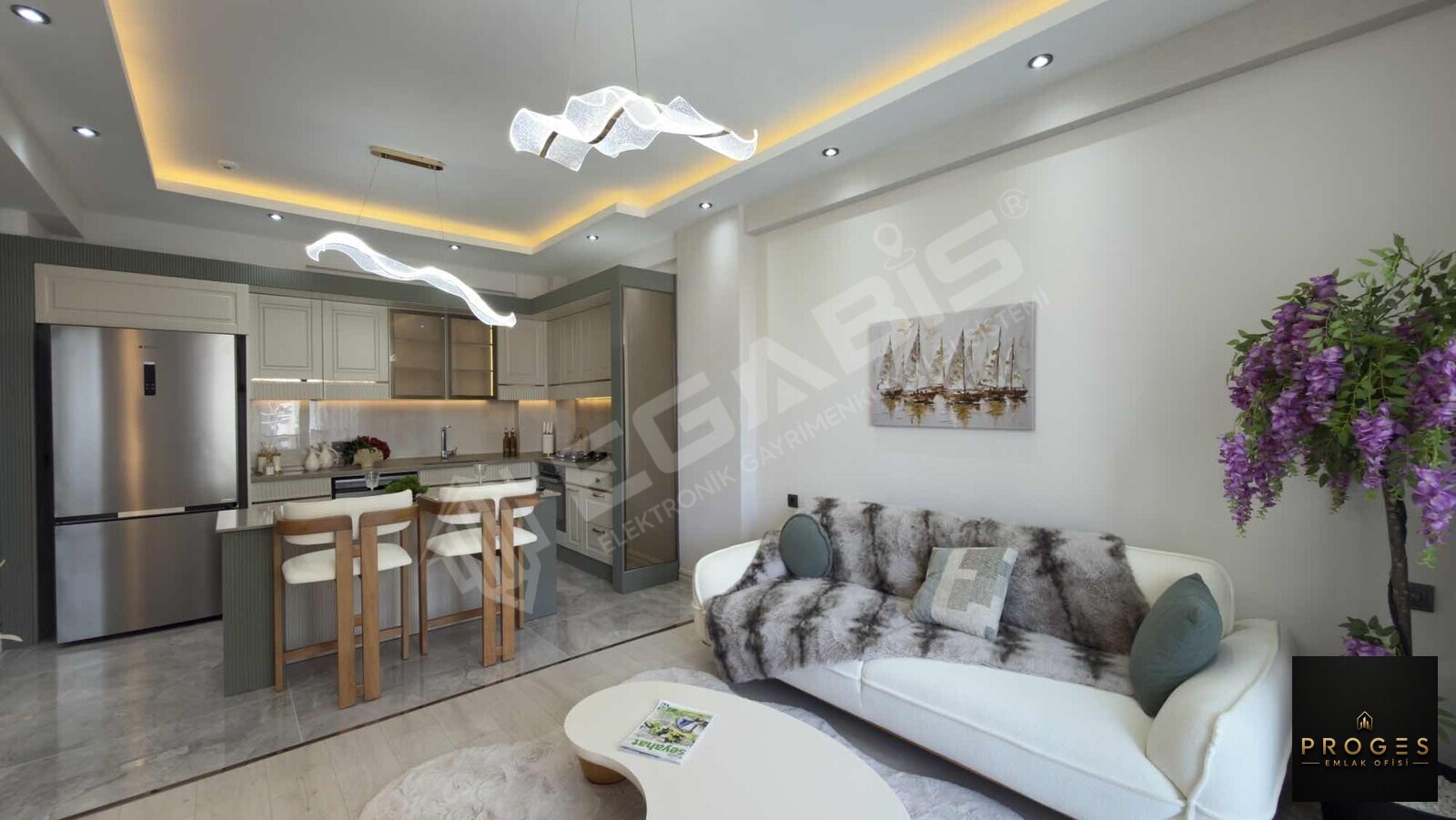 PROGES'TEN AYAŞ'TA DENİZ MANZARALI 1+1 LÜX SATILIK DAİRE