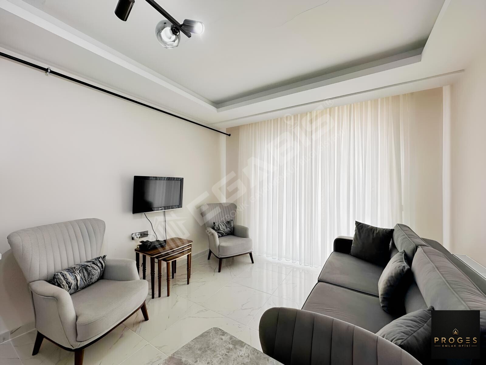 PROGES'TEN HAVUZ MANZARALI FULL EŞYALI KİRALIK 1+1 DAİRE - 11