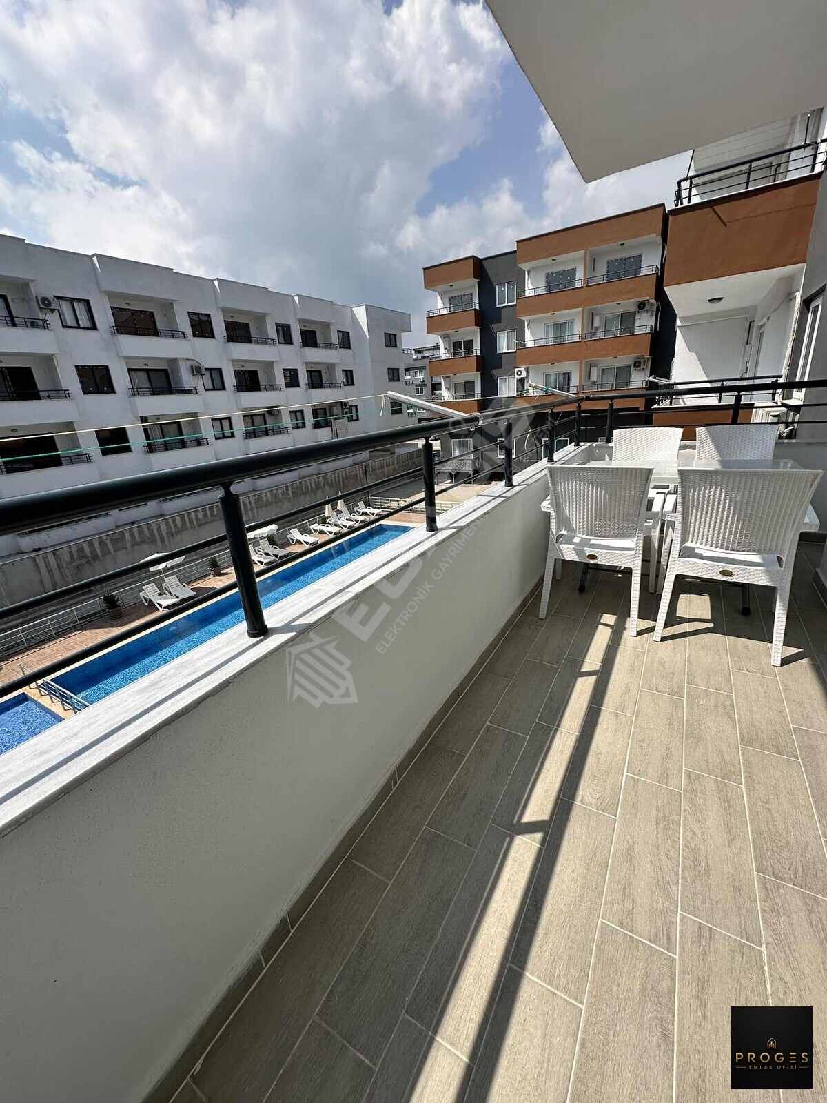 PROGES'TEN HAVUZ MANZARALI FULL EŞYALI KİRALIK 1+1 DAİRE - 23