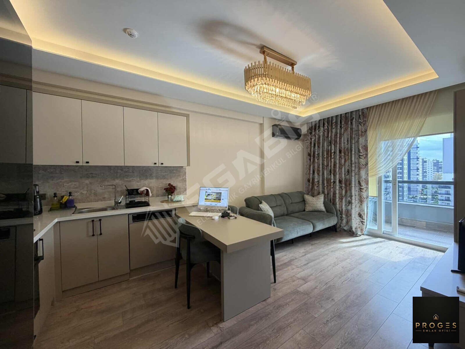 PROGES'TEN ARPAÇBAHŞIŞ MH KISMI EŞYALI SATILIK 1+1 - 5