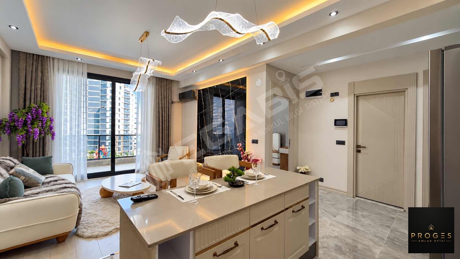 PROGES'TEN AYAŞTA LUX CONCEPT SİTEDE SATILIK 1+1 - 4