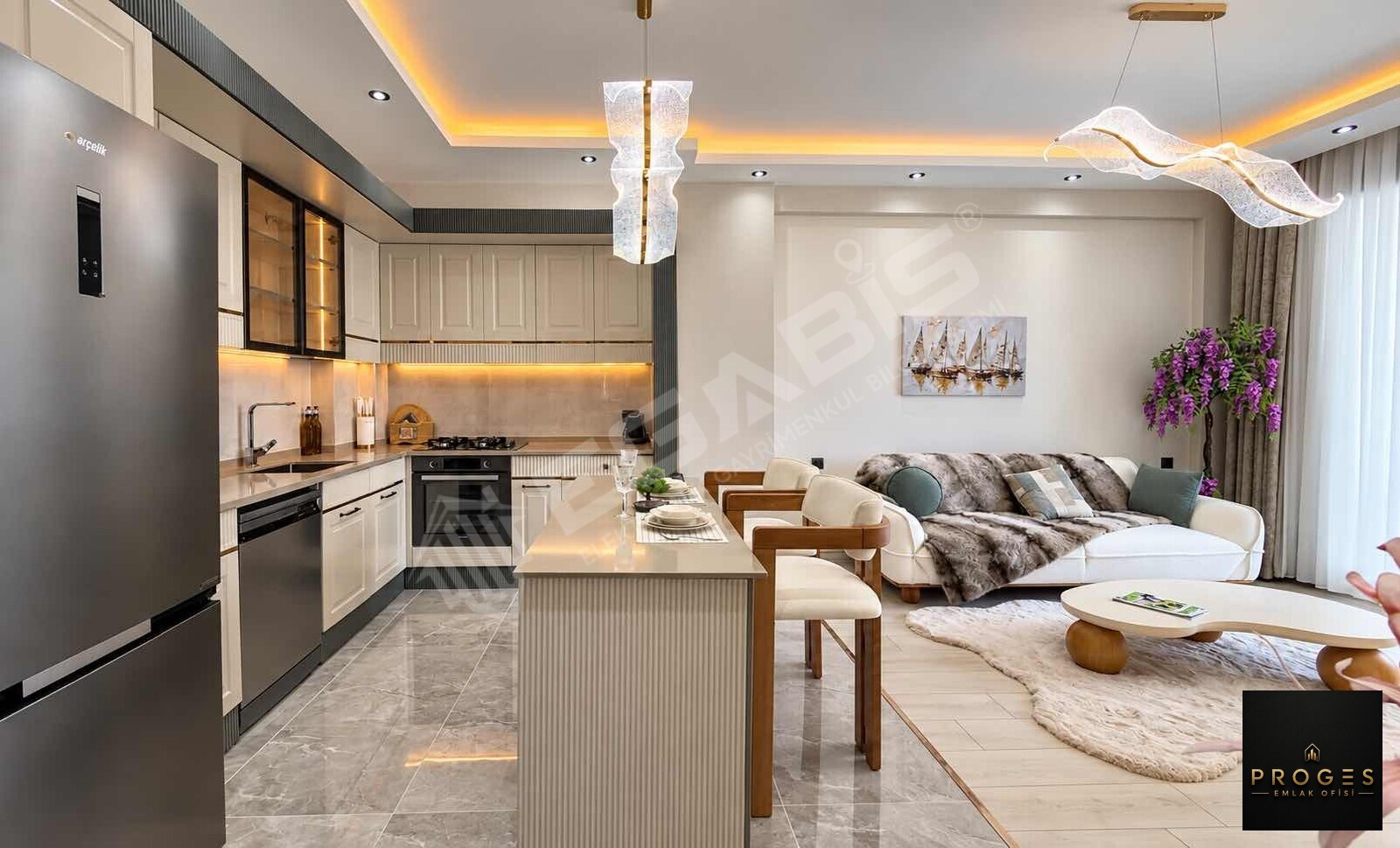 PROGES'TEN AYAŞTA LUX CONCEPT SİTEDE SATILIK 1+1 - 5