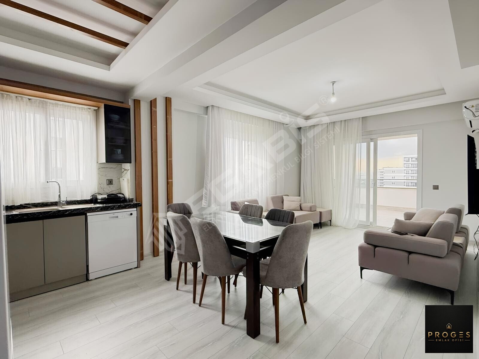 PROGES'TEN MODERN LUX SİTEDE EŞYALI 2+1 - 8