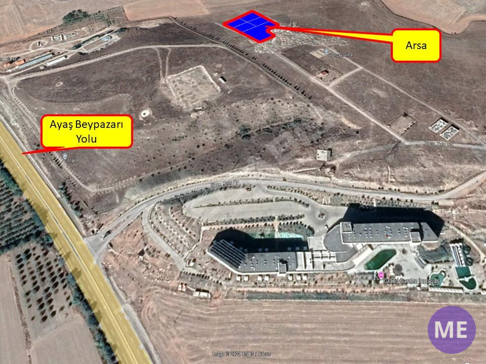 Ankara Ayaş Uğurçayırı Mahallesi Kaplıca Oteline Yakın Süper Konumlu Arsa - 2