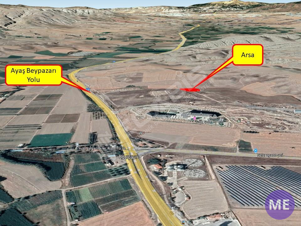 Ankara Ayaş Uğurçayırı Mahallesi Kaplıca Oteline Yakın Süper Konumlu Arsa - 7